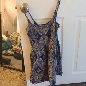 Blue and orange dress